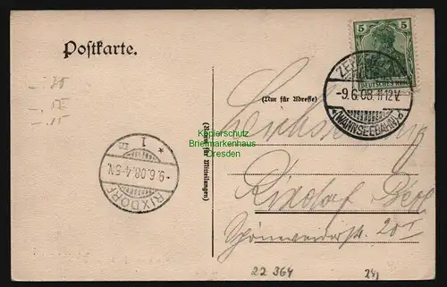 22364 AK Berlin Grunewald Forsthaus Saubucht  Gaststätte 1908 Paulsborn