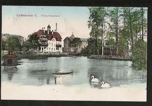 22482 AK Lichtenstein-Callnberg Parkschlösschen 1909