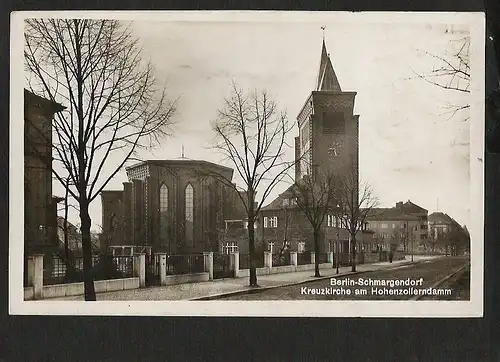 21479 AK Berlin Schmargendorf Kreuzkirche am Hohenzollerndamm Verlag Lambeck