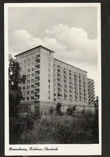 21772 AK Braunschweig Hochhaus Okerstraße 1958