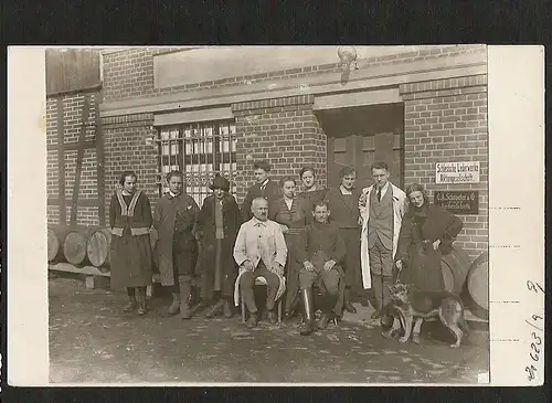 21623 AK Foto AK + Foto Schlesische Lederwerke C.A. Schroeder Lederfabrik