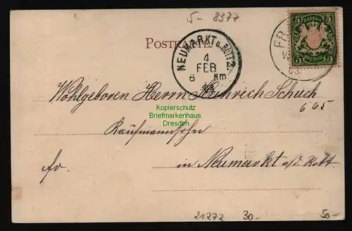 21272 AK Frauenau Schloss Oberfrauenau Bäckerei Spezereiwarenhandlung 1903