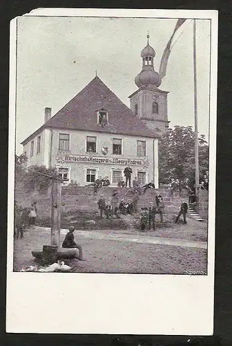 20922 AK Wirtschaft Metzgerei Georg Endres um 1910 Husum ??? Forchheim ???