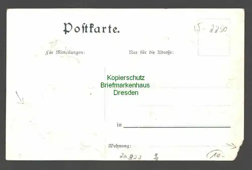 20922 AK Wirtschaft Metzgerei Georg Endres um 1910 Husum ??? Forchheim ???