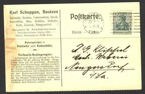 20969 AK Karte Bautzen Karl Schuppan Bahnspeicher Rattwitz und Kubschütz  1915