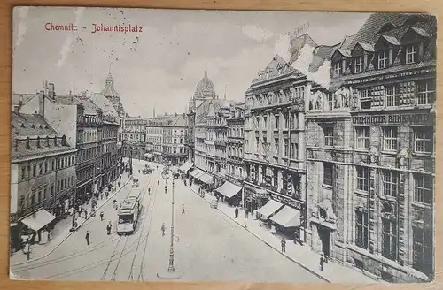 21010 AK Chemnitz Johannisplatz  Chemnitzer Bank Verein 1914