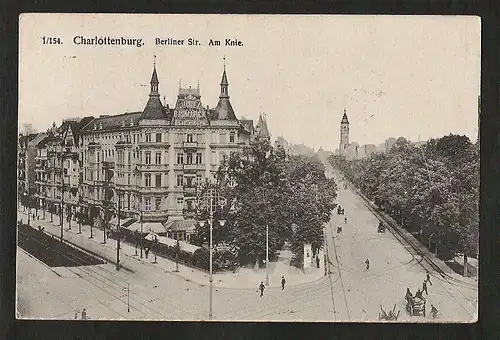 20681 AK Berlin Charlottenburg Berliner Str. Am Knie , gelaufen   1916