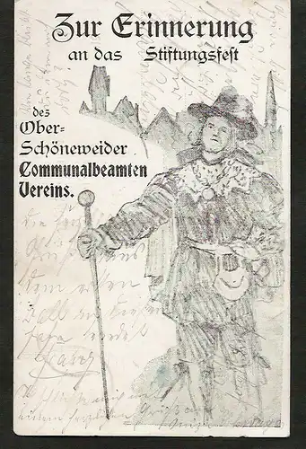 20699 AK Berlin Oberschöneweide Stiftungsfest Communalbeamten Verein 1905