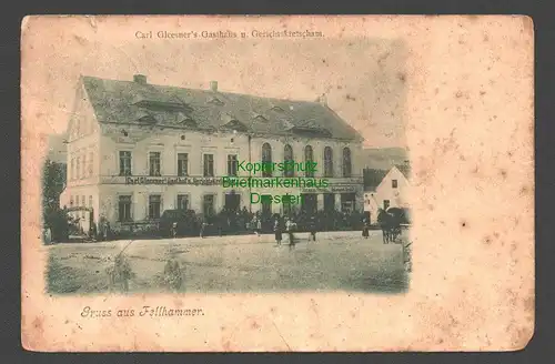 146055 AK Fellhammer um 1905 Gasthaus Gerichtskretscham Carl Gleesner Modewaren