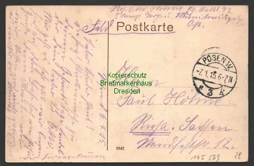 145569 AK Posen Neue Straße 1915 Feldpost