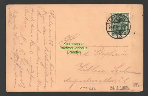 145686 AK Leipzig 1909 Zur Erinnerung 2. Jahrestag Gastwirtsvereine