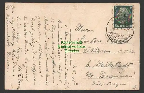 145592 AK Haffbad Ueckermünde 1941 Kolonialwaren W. Bick Bierstuben Gaststätte