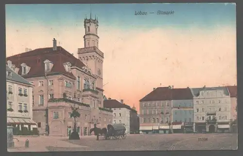 141722 AK Löbau Altmarkt 1918