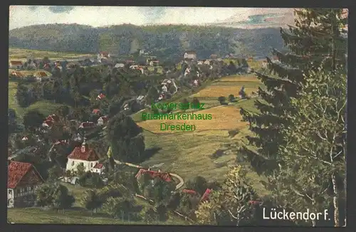 141500 AK Lückendorf über Zittau um 1920 , gelaufen um 1940