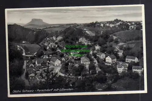 130493 AK Sächsische Schweiz Porschdorf Lilienstein 1933