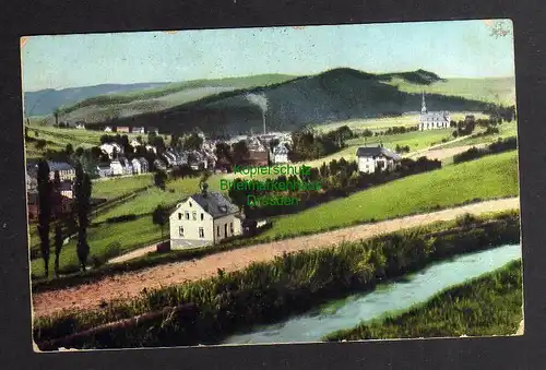 128939 AK Blick vom Flossgraben auf Niederschlema Oberschlema Erzgeb. 1917