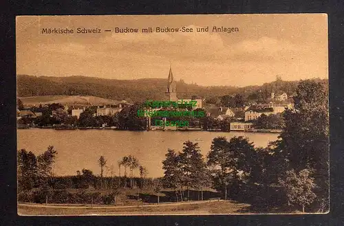 128323 2 AK Märkische Schweiz Buckow 1913 Ostseite Panorama
