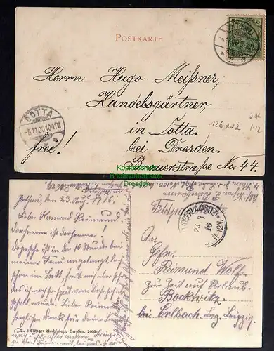 128222 2 AK Zittau Panorama 1900 1916