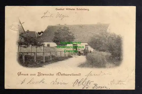 125907 AK Börnecke Osthavelland  Gasthof Wilhelm Schönberg 1900