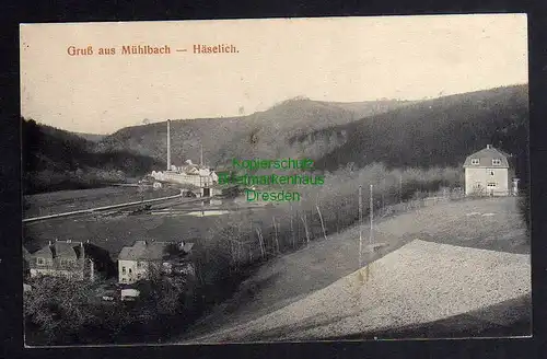 123896 AK Mühlbach Häselich um 1910