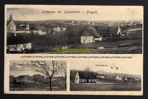120233 AK Liebenau bei Lauenstein 1909 Thiemes Gasthof Geisingberg