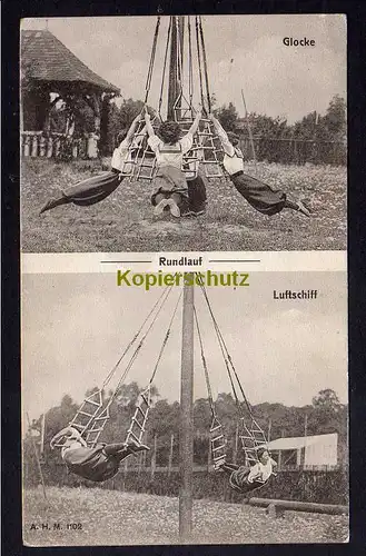 120180 AK Magdeburg Frauenturnen in Wort und Bild um 1910 Glocke Rundlauf Luftsc
