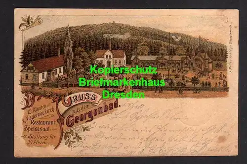 116916 AK Niederneukirch Neukirch 1900 Litho Restaurant Georgenbad