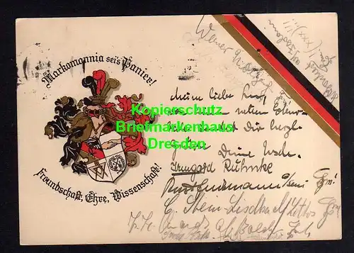 114463 AK Studentika Berlin 1934 Markomannia sei´s Panier Freundschaft Ehre Wiss