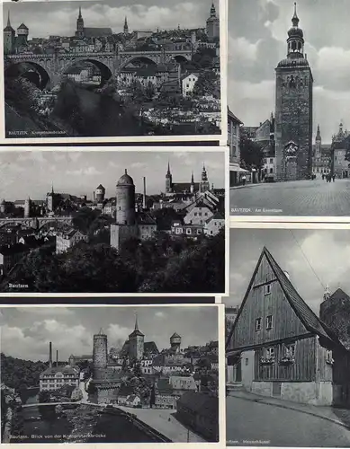 103253 15 AK Bautzen Kronprinzenbrücke Ortenburg Mühltor Schloßstraße Lauenturm