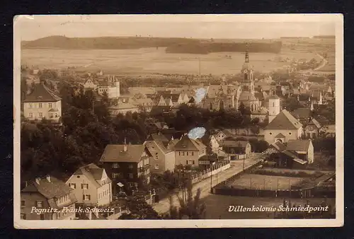 102354 AK Fotokarte Pegnitz Villenkolonie Schmiedpoint 1934