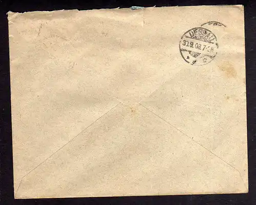 101397 Bedarfsbrief Togo Assahun 1908 an Versandhaus Lewinsohn Dessau