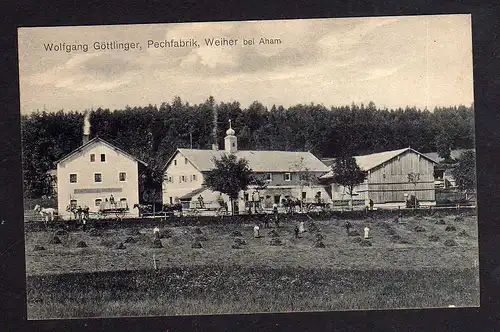 101674 AK Weiher bei Aham Cham Pechfabrik W. Göttlinger um 1910