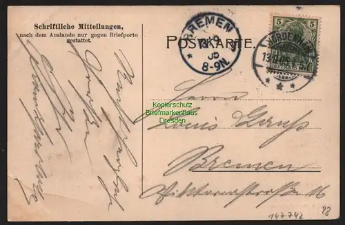 147742 AK Nordenham 1905 Norddeutsche Seekabelwerke