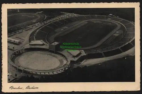150170 AK Breslau 1938 Stadion Böhm Luftbild