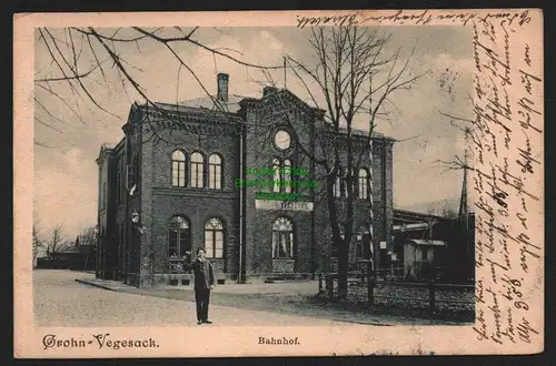 147746 AK Grohn Vegesack Bremen 1905 Bahnhof