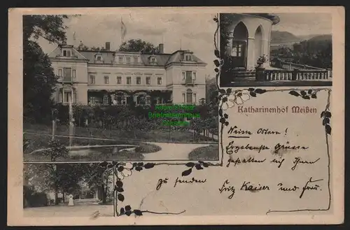 147656 AK Meissen 1908 Katharinenhof