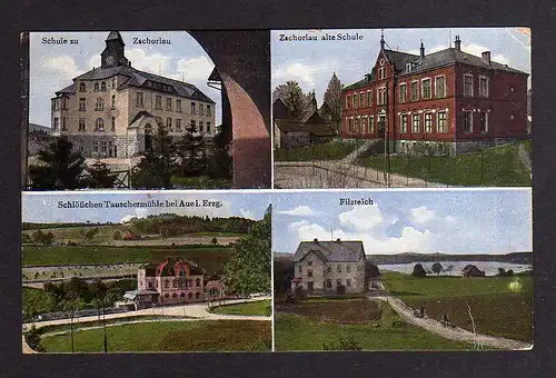 94391 AK Zschorla Schule 1929 Tauschermühle Filzteich