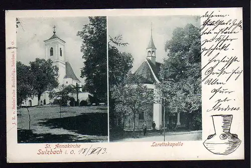 88269 AK Sulzbach Opf. St. Annakirche Lorettokirche 1913