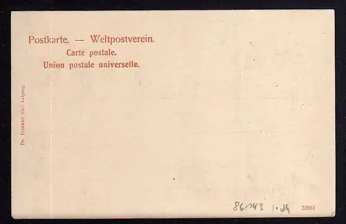86143 AK Miltitz b. Leipzig um 1900 Casino restaurant Teteberg Gartenansicht