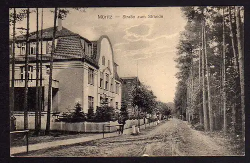81329 AK Müritz Straße zum Strand Villa um 1910