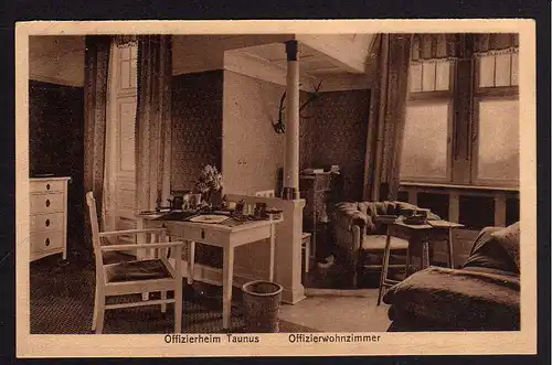 80827 AK Offizierheim Taunus Offizierwohnzimmer 1915