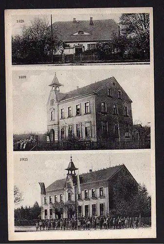 79778 AK Stenz bei Königsbrück Schule 1828 1899 1925