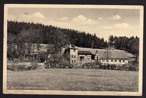 49769 AK Ansichtskarte Kurhaus Leinemühle Harz Post Wippra Land 1931