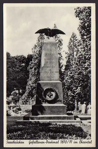 47070 AK Saarbrücken Denkmal 1870 / 71 Ehrental