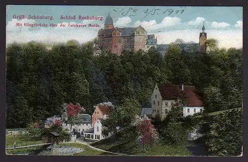 45749 AK Gräfl. Schönburg Schloss Rochsburg mit Hängebr