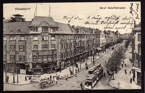 41608 AK Düsseldorf Graf Adolfstrasse Cafe Corso 1916