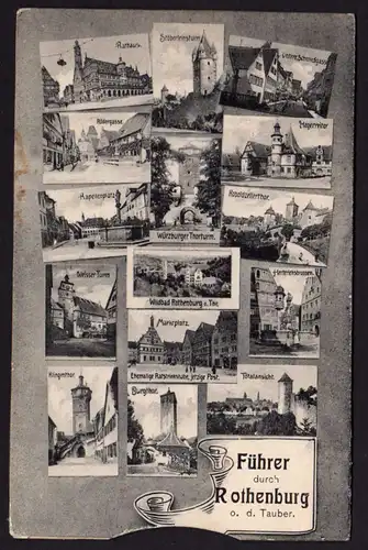 41774 AK Rothenburg ob der Tauber Hotel Eisenhut Mikroskopkarte Patent Reklame