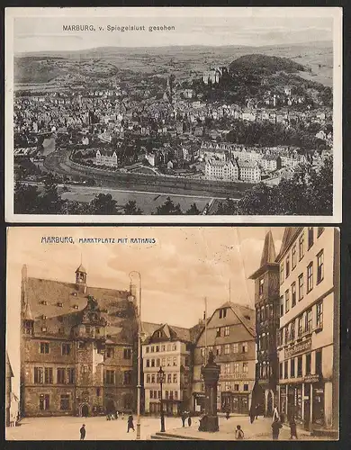 25417 AK Marburg v. Siegellust Markt Reform Restaurant 1914 Gaststätte Gasthaus