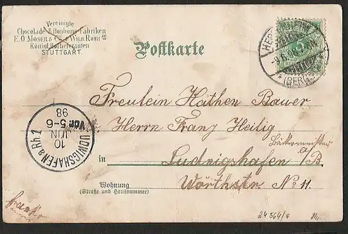 24564 AK Stuttgart Cacao Moser Roth 1898