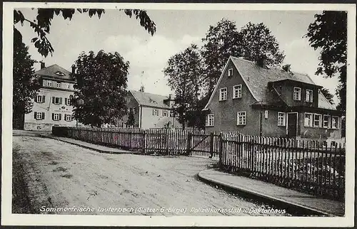 23931 AK Lauterbach Glatzer Gebirge Polizeikuranstalt Doktorhaus , gelaufen 1936